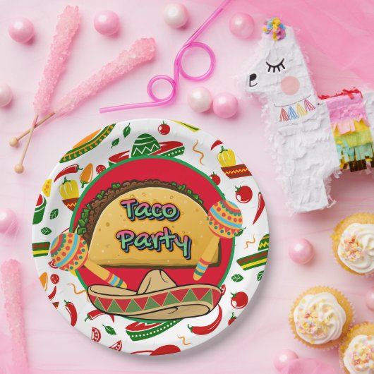 Taco-Party Pappteller (Party)