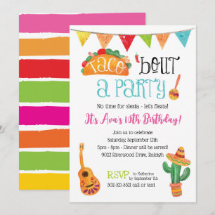 Taco Party pur Einladung