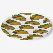 Taco-Party-Tellerplatte Pappteller (Schrägansicht)