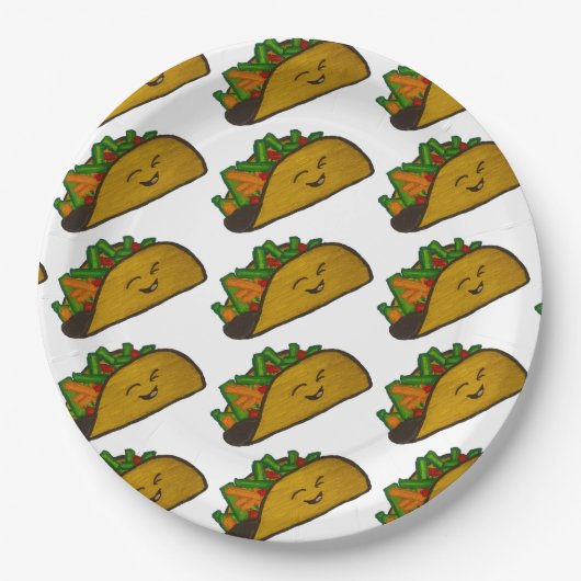 Taco-Party-Tellerplatte Pappteller (Vorderseite)