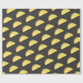 Taco Pattern Black Geschenkpapier (Flach)