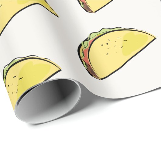 Taco Pattern Cream Geschenkpapier (Rolleneckpunkt)