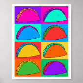 Taco Pop Art Poster (Vorne)