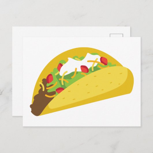 Taco Postkarte (Vorne/Hinten)