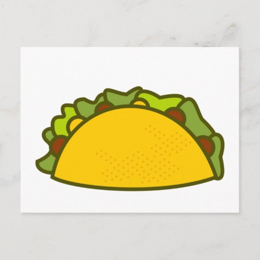 Taco Postkarte (Vorderseite)