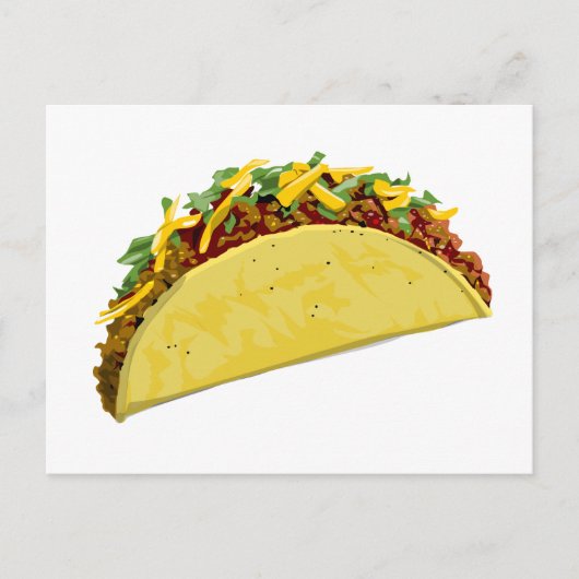 Taco Postkarte (Vorderseite)