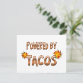 Taco Power Postkarte (Stehend Vorderseite)