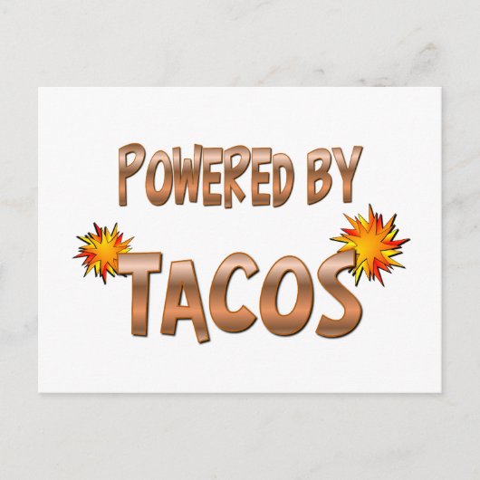 Taco Power Postkarte (Vorderseite)