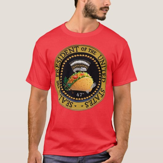 Taco-Präsident des Siegels der Vereinten Staaten 4 T-Shirt (Vorderseite)