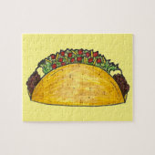Taco Print Mexican Food Tacos Feinschmecker Puzzle (Horizontal)