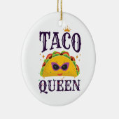 Taco Queen Liebe Tacos Women Keramik Ornament (Rechts)