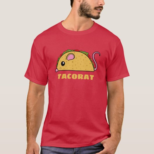 Taco Rat T - Shirt (Gelber Text) (Vorderseite)
