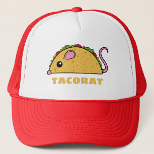 Taco Rat Text Trucker Hat Truckerkappe
