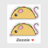Taco Rat Vinyl Stickers Aufkleber (Blatt)