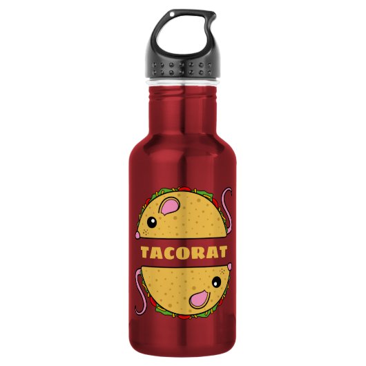Taco Rat Wasserflasche (Vorderseite)
