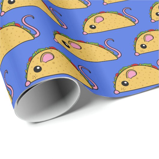 Taco Rat Wrapping Paper Geschenkpapier (Rolleneckpunkt)