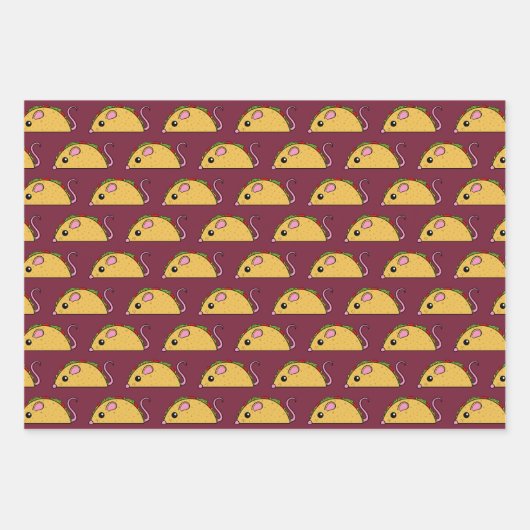 Taco Rat Wrapping Paper Set Geschenkpapier Set (Vorderseite 2)