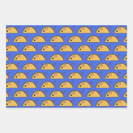 Taco Rat Wrapping Paper Set Geschenkpapier Set (Vorderseite)