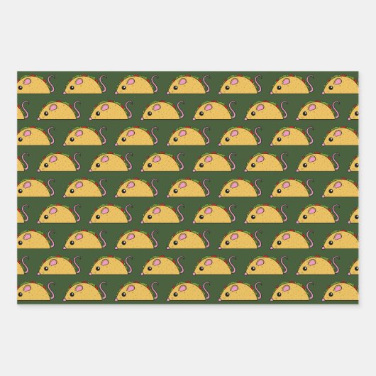 Taco Rat Wrapping Paper Set Geschenkpapier Set (Vorderseite 3)