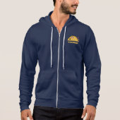 Taco Rat Zip Hoodie (Gelber Text) (Vorderseite)