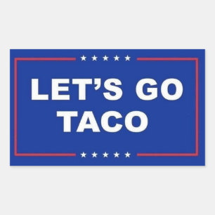 Taco Rechteckiger Aufkleber
