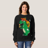 Taco Riding T Rex Cinco De Mayo Boy Son Taco Sweatshirt (Vorne ganz)