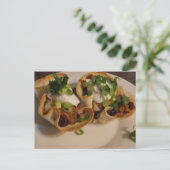 Taco Salad Bowls Card Postkarte (Stehend Vorderseite)