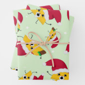 Taco Santa Wrapping Paper Sheets Geschenkpapier Set (Beispiel)