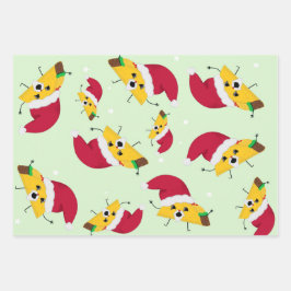 Taco Santa Wrapping Paper Sheets Geschenkpapier Set