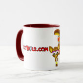 Taco-Schwänze - drei Chihuahuas-Tasse Tasse (Vorderseite Links)