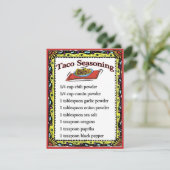 Taco Seasoning Cards, Text hinzufügen (Stehend Vorderseite)