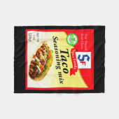 Taco Seasoning Mix Funny Mexico Cinco De Mayo Grou Fleecedecke (Vorderseite (Horizontal))