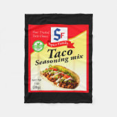 Taco Seasoning Mix Funny Mexico Cinco De Mayo Grou Fleecedecke (Vorderseite)