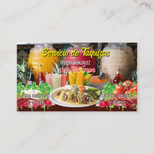 Taco Service Business Card Visitenkarte