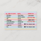 Taco Service Business Card Visitenkarte (Rückseite)