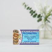 Taco Service Business Card Visitenkarte (Stehend Vorderseite)
