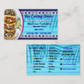 Taco Service Business Card Visitenkarte (Vorne/Hinten)