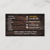 Taco Service Business Card Visitenkarte (Rückseite)