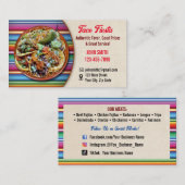 Taco Service Business Cards Visitenkarte (Vorne/Hinten)