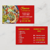 Taco service business cards visitenkarte (Vorne/Hinten)