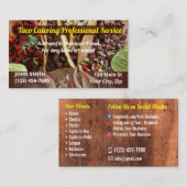 Taco Service Business Cards Visitenkarte (Vorne/Hinten)