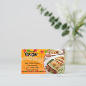 Taco-Service-Geschäftskarten Visitenkarte (Stehend Vorderseite)