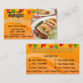 Taco-Service-Geschäftskarten Visitenkarte (Vorne/Hinten)