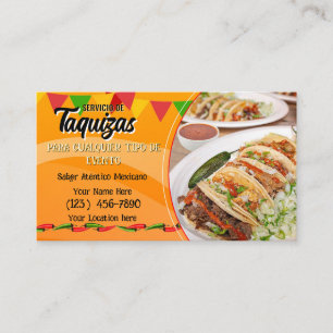 Taco-Service-Geschäftskarten Visitenkarte