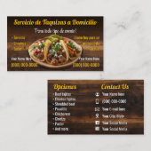 Taco-Service-Geschäftskarten Visitenkarte (Vorne/Hinten)