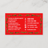Taco-Service-Geschäftskarten Visitenkarte (Rückseite)