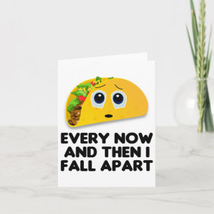 Taco Shirt Herbst Herbst Erntedank Halloween Karte