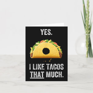 Taco Shirts für Männer Funny Cinco De Mayo Mexican Karte