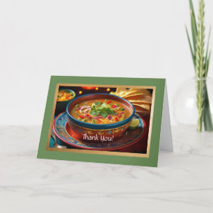 Taco Soup Faltt Dankeschön Karte