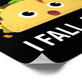 Taco Spaß immer und immer und dann bin ich weg Poster (Ecke)